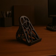 Modela Organik Tasarım Telefon Standı | Voronoi Minimal Telefon Tutucu | Masaüstü Stand (Pla+ 3D Baskı)