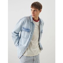 Lc Waikiki Yeni Sezon Rahat Kalıp Uzun Kollu Erkek Jean Gömlek