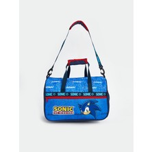 Özbience Çocuk Erkek Spor Çantası, Özel Tasarım, Sonic Baskılı, 39X25X18 cm
