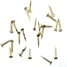 Kesgin Market® Klips, Menteşe, Ayağı Çivisi 9mm Çelik - Sarı 10GR Teknokesgin