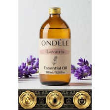 Ondéle Lavanta 500ML %100 Saf Uçucu Yağ | Difüzör ve Aromaterapi Esansiyel Yağı