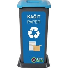 PremiumPort Şık ve Fonksiyonel 70 Lt 4'lü Sıfır Atık Geri Dönüşüm Çöp Kovası Seti