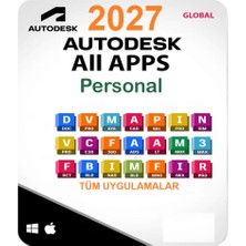 Autodesk Apps Tüm Uygulamalar  2024/25/26/27 Tüm Sürümler (Windows/MAC Uyumlu) - 1 Kullanıcı 3 Yıl
