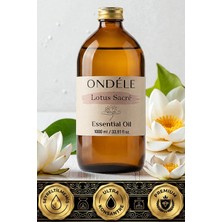 Ondéle Lotus Sacré 1000ML %100 Saf Uçucu Yağ | Difüzör ve Aromaterapi Esansiyel Yağı
