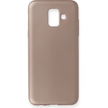 Newface Muratech New  Galaxy A6 2018 Kılıf First Silikon - Rose Gold