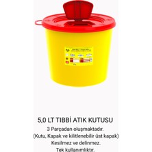 PremiumPort 5 Lt Tıbbi Atık Kutusu Seti – Sağlıklı ve Güvenli Kullanım Için