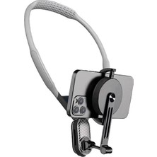 Kesgin Market® 360 Derece Ayarlanabilir Boyun Askılı Manyetik Telefon Tutucu Teknokesgin