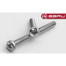 Kesgin Market® Yuvarlak Yıldız Başlı Ysb Civata M5X80 - 10 Adet Teknokesgin