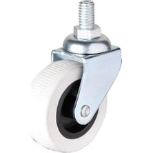 Kesgin Market® 322 - 50X20 mm Gri Vidalı Teker 4 Adet Teknokesgin