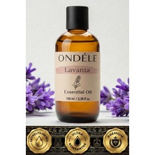 Ondéle Lavanta 100ML %100 Saf Uçucu Yağ | Difüzör ve Aromaterapi Esansiyel Yağı