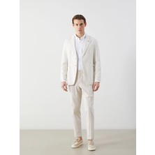Lc Waikiki Yeni Sezon Standart Kalıp Keten Görünümlü Erkek Blazer Ceket