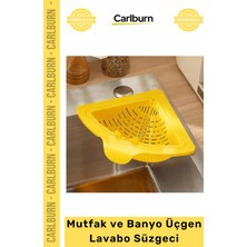 Ttt Özel Üretim Köşe Uyumlu Ergonomik Plastik Evye Organizer Atık Mutfak Banyo Üçgen Lavabo Süzgeci