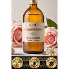Ondéle Jardin De Roses 1000ML %100 Saf Uçucu Yağ | Difüzör ve Aromaterapi Esansiyel Yağı
