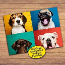 Asilmeydan Sevimli Köpek Kolyajı 24 Parça Çocuklara Özel Yapboz Tablo-93