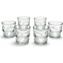 Kesgin Market® 6'lı Kurukafa Cam Shot Bardağı ALK2152 Teknokesgin