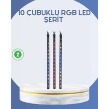 Kesgin Market® Dış Mekan LED Kayan Yıldız Işığı 10 Çubuk Aydınlatma Teknokesgin