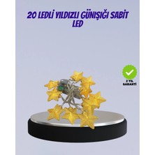 Kesgin Market® Yıldız Figürlü LED Şerit Işık 5m Iç Mekan Dekor Aydınlatma Teknokesgin