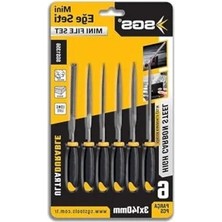 MarkEntegra 6 Parça Mini Eğe Seti, 3X140 mm Metal El Aleti