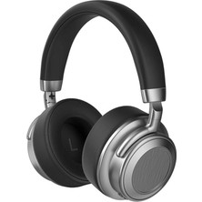 TeknoKesgin Kesgin Market® Metal Kulak Üstü Kablosuz Bluetooth Kulaklık Hybrid Anc Type-C Hızlı Şarj Blu