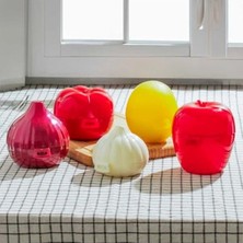 MarkEntegra 5'li Kilit Kapaklı Sebze Saklama Kabı Seti, Sarımsak ve Soğan