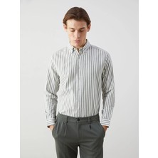 Lc Waikiki Yeni Sezon Regular Fit Uzun Kollu Çizgili Erkek Gömlek