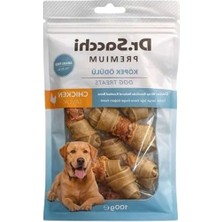 MarkEntegra Doğal Sığır Derisi Düğüm Kemik, Tahılsız Köpek Ödülü