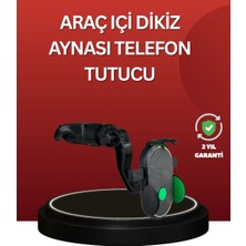 TeknoKesgin Kesgin Market® Ayarlanabilir Kıskaçlı Dikiz Aynası Telefon Tutucu Tüm Telefonlarla Uyumlu Tek
