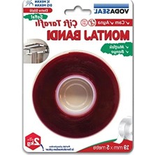 MarkEntegra Montaj Bandı, 19MM x 5mt, Şeffaf ve Dayanıklı Malzeme