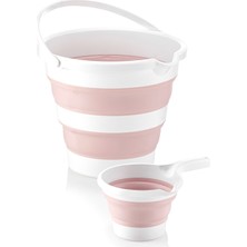 PremiumPort Katlanabilir Pudra Kova ve Maşrapa, Pratik ve Şık Tasarım