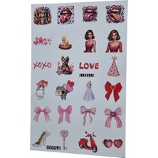 Fizello Sevimli Kediler Temalı Sticker Seti - 24 Adet Etiket - Folyo Kesim