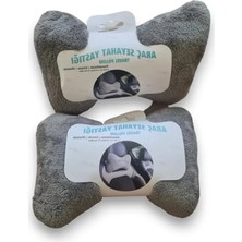 MarkEntegra 2'li Gri Renkli Kemik Boyun Yastığı Seti