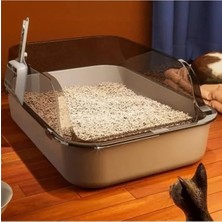 MarkEntegra Yarı Kapalı Kedi Tuvaleti, Kürek Hediyeli