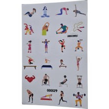 Fizello Fitness Için Hazırlanmış Sticker Seti - 24 Adet Etiket - Folyo Kesim