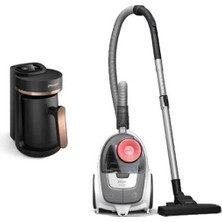 MarkEntegra 850 W Toz Torbasız Süpürge ve Türk Kahve Makinesi Seti