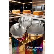 Pileli Store Isla Moretti Serisi 3’lü Paslanmaz Çelik Kelepçeli Kek Kalıbı Seti - Gurme Tasarımlar 722911