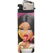 MarkEntegra Baskılı Gazlı Çakmak, Bratz Temalı Şık Tasarım