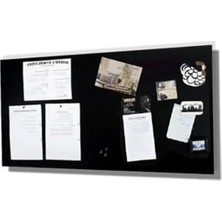 MarkEntegra Dekoratif Metal Mıknatıslı Pano, Siyah, 30X75 cm Magnet Panosu
