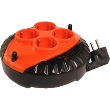 Mini Kablolu Makara 4'lü 3mt (3x1,5cm)(1 Adet)