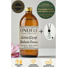 Ondéle Lotus Oda Kokusu Yedek Dolum Esansı 500ML - %40 Konsantre - Şişe & Bambu Hediyeli