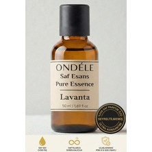 Ondéle %100 Saf Lavanta Esansı 50ML | Seyreltilmemiş Ultra Konsantre Parfüm Özü (Esansiyel Yağ Değildir)