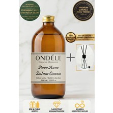 Ondéle Pure Aura Oda Kokusu Yedek Dolum Esansı 1000ML - %40 Konsantre - Şişe & Bambu Hediyeli