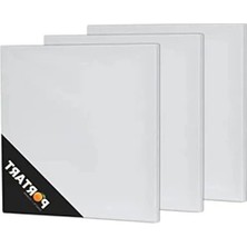 MarkEntegra 50X50 cm Tuval, 3'lü Paket, Sanatsal Çalışmalar Için