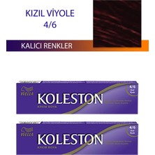 Wella Koleston Kesgin Market® 2 Adet Single Tüp Boya Saç Boyası Kızıl Viyole 4/6 Teknokesgin
