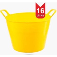 PremiumPort Esnek ve Şık 16 Litre Kova, Çok Amaçlı ve Dayanıklı Tasarım