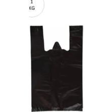 Royaleks Kesgin Market® Siyah Atlet Poşet Mini Boy 20X34 cm Takriben 235 Adet 1 kg Teknokesgin