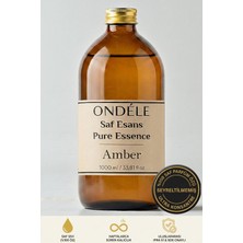 Ondéle %100 Saf Amber Esansı 1000ML | Seyreltilmemiş Ultra Konsantre Parfüm Özü (Esansiyel Yağ Değildir)