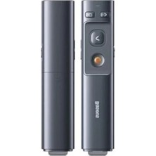 MarkEntegra Gri Renkli Kablosuz Sunum Kalemi, Lazer Fonksiyonu ile Pratik Kullanım