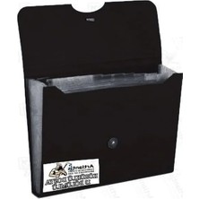 MarkEntegra Körüklü Dosya 13 Bölmeli 1 Adet A4 Akardiyon Dosya Düzenleyici 13 Cepli Lastikli Dosya Belge Düzenleyici Klasör