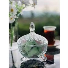 Royaleks Group Kesgin Market® Kristal Şekerlik Desenli Ayaklı ROYALEKS-81196 Teknokesgin