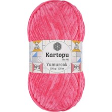 Kartopu Kesgin Market® 1 Adet Yumurcak Kadife El Örgü Ipi Pembe K798 Teknokesgin